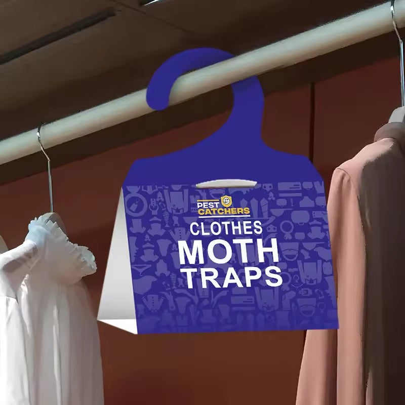 6x Pack Powerful Moth Traps for Clothes & Closets | Natural & Odor-Free | Moth Pheromone Traps