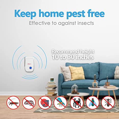 Ultrasonic Pest Repeller | Plug Pest Control Device for Home