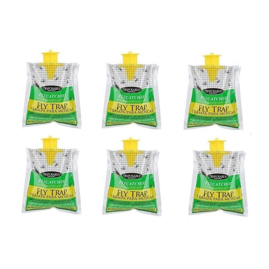 6x - Hanging Fly Trap Disposable Bags